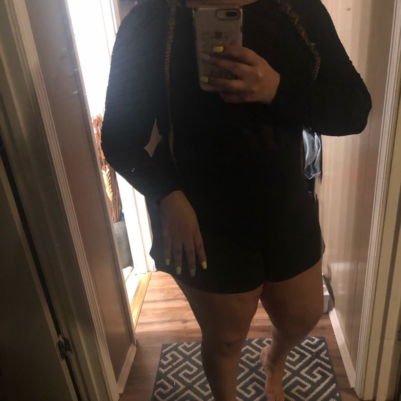 Fashion nova Black lace top romper - Picture 8 of 8